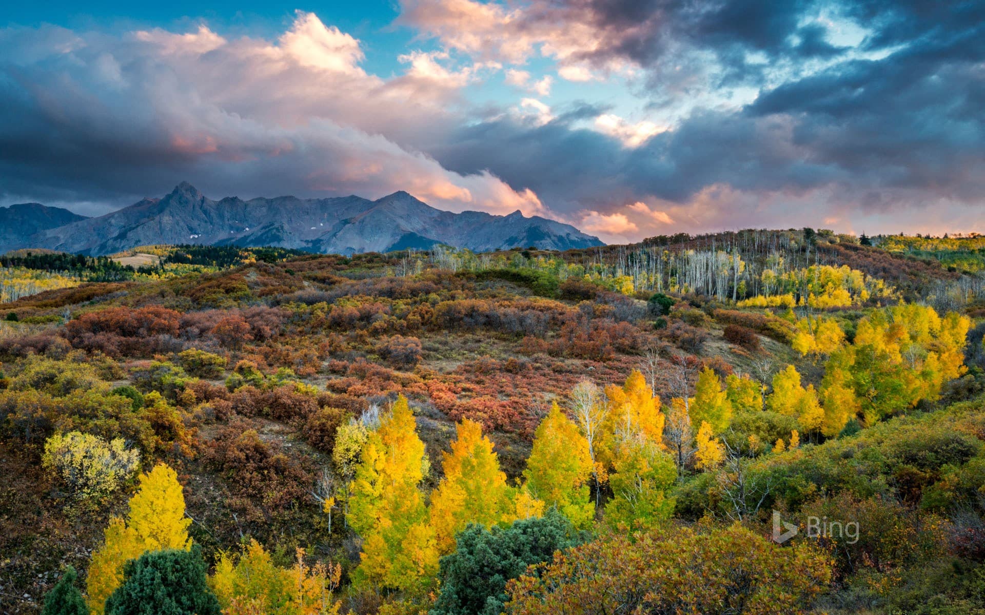 Bing Wallpaper: The Sneffels Range in Colorado, USA
