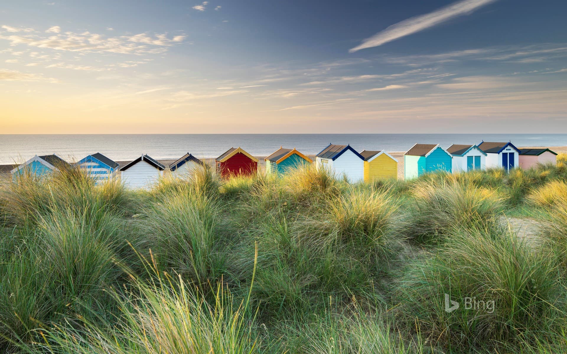 Bing Wallpaper: Beach huts in Southwold, Suffolk