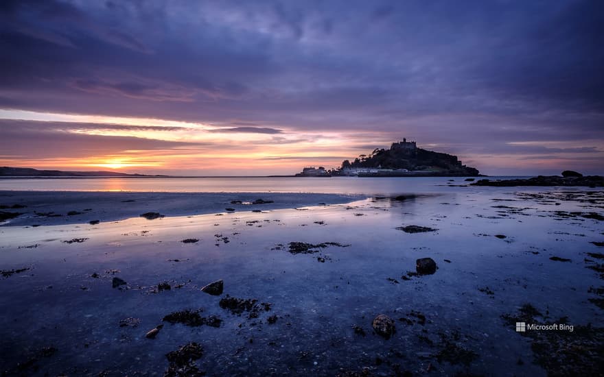 Bing Wallpaper: St Michael's Mount in Marazion, Cornwall, England