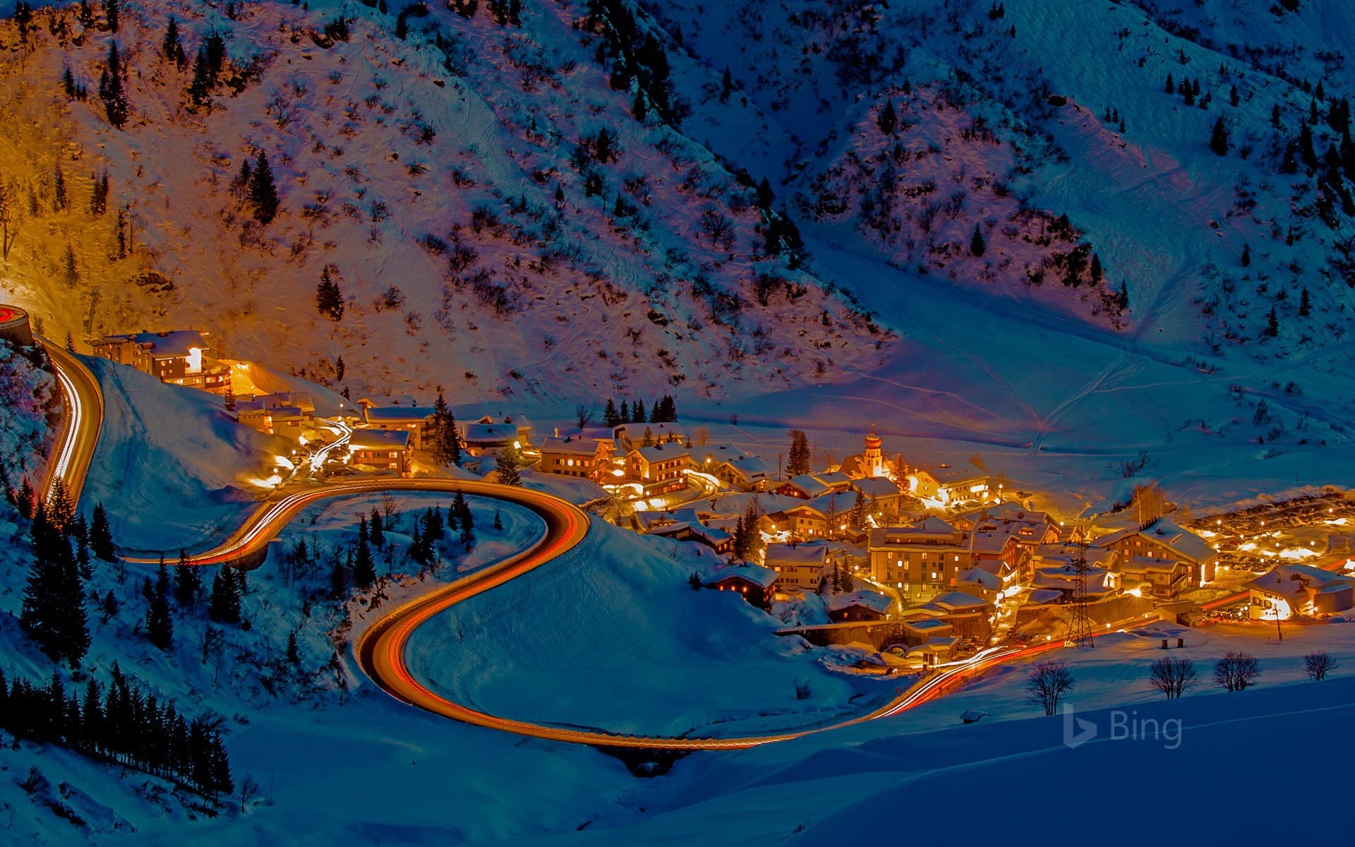 Bing Wallpaper: Stuben am Arlberg, Austria