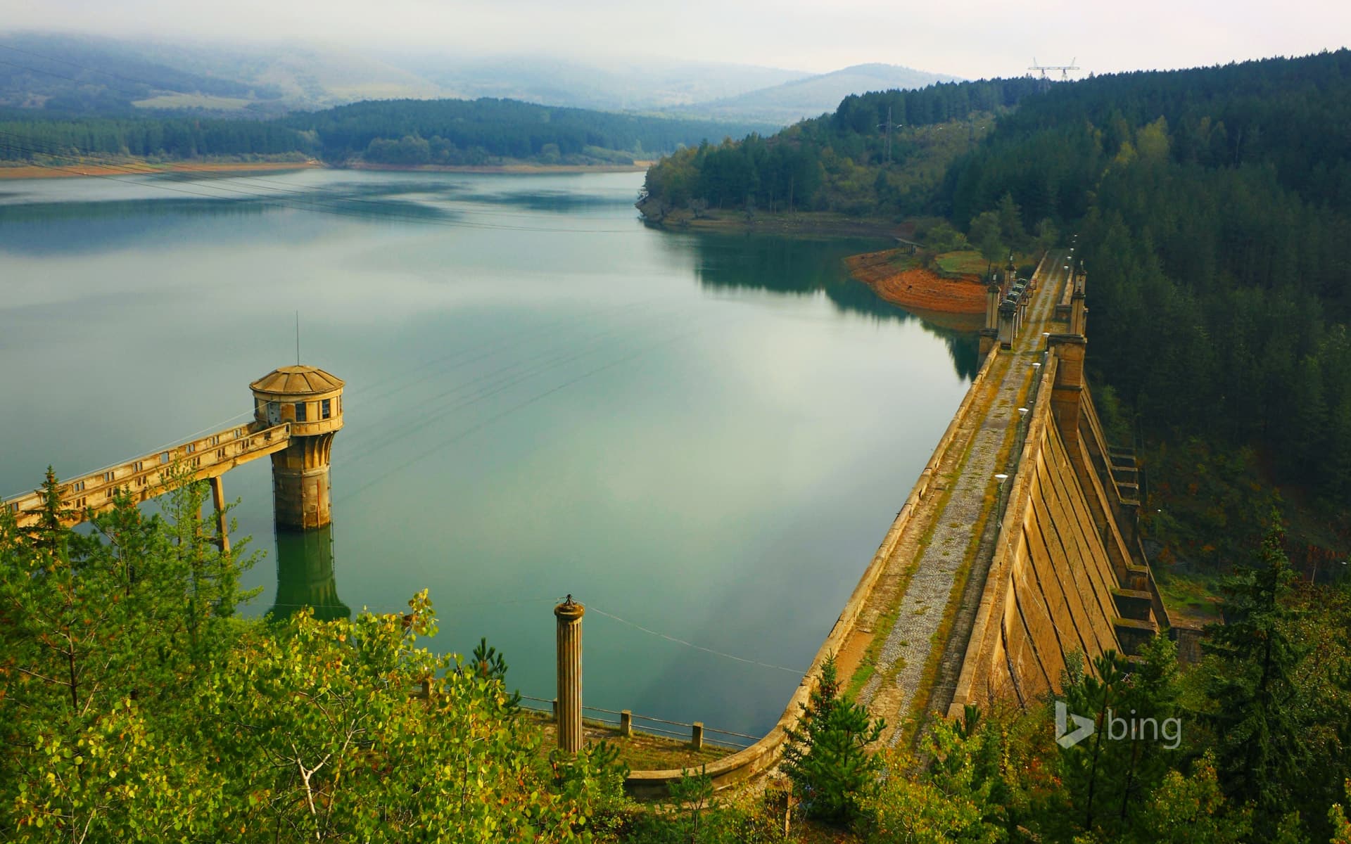 Bing Wallpaper: Studena Dam, Struma River, Bulgaria