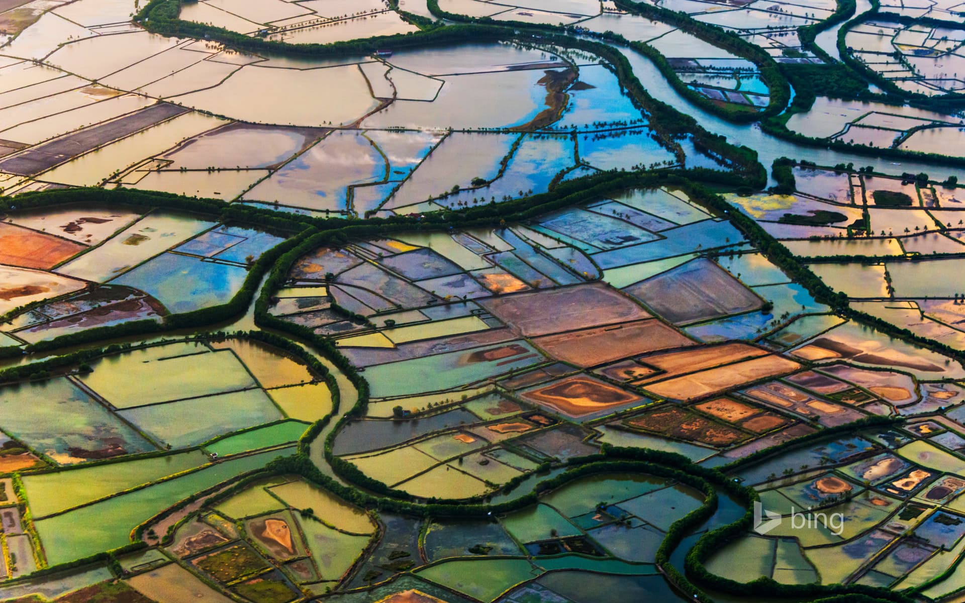 Bing Wallpaper: Farmland in Makassar, South Sulawesi, Indonesia