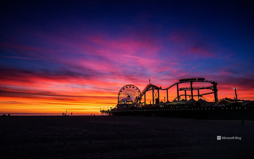 Pacific Park, Santa Monica State Beach, California, United States