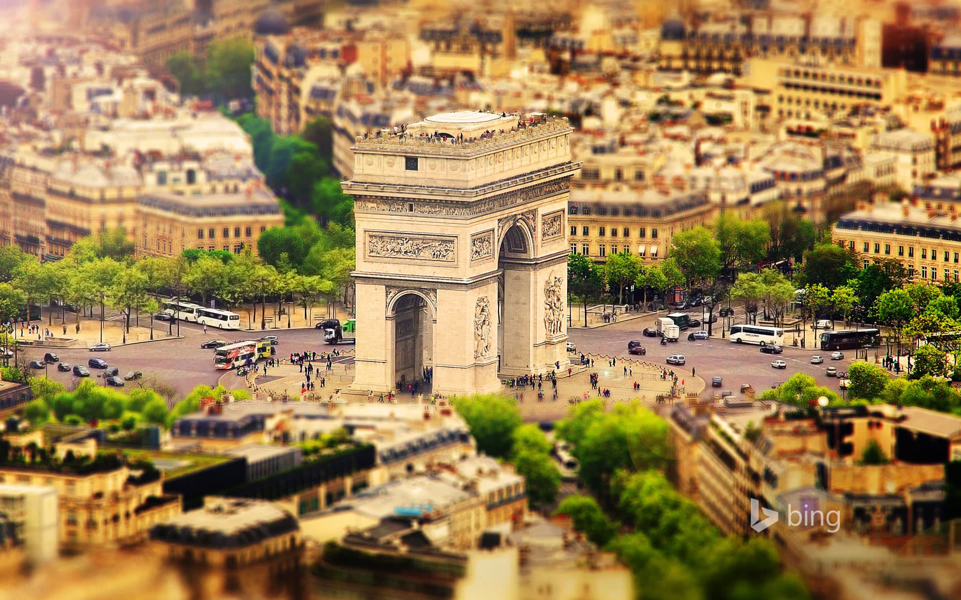 Bing Wallpaper: Arc de Triomphe de l'Étoile, Paris, France