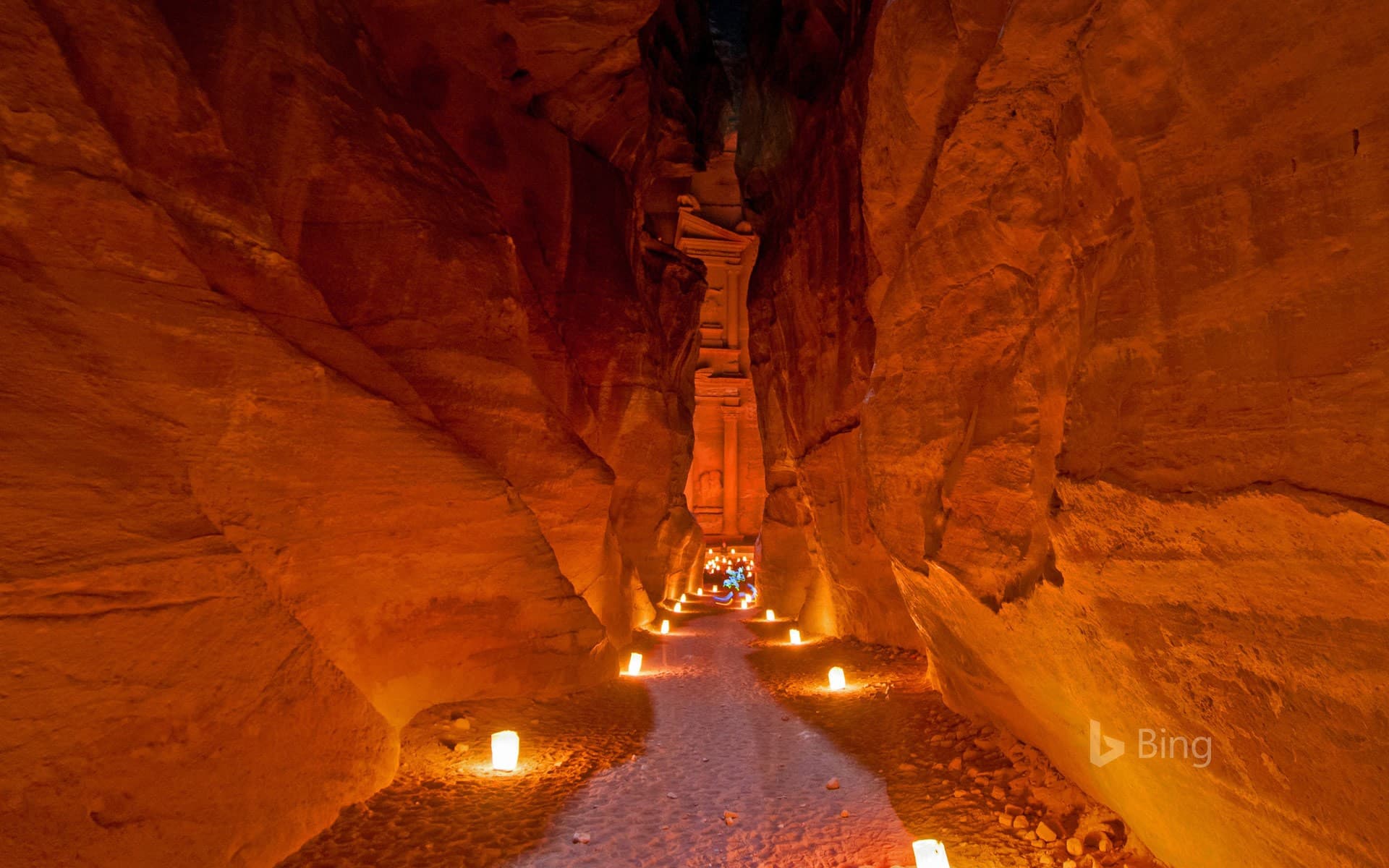 Bing Wallpaper: Al-Khazneh in Petra, Jordan