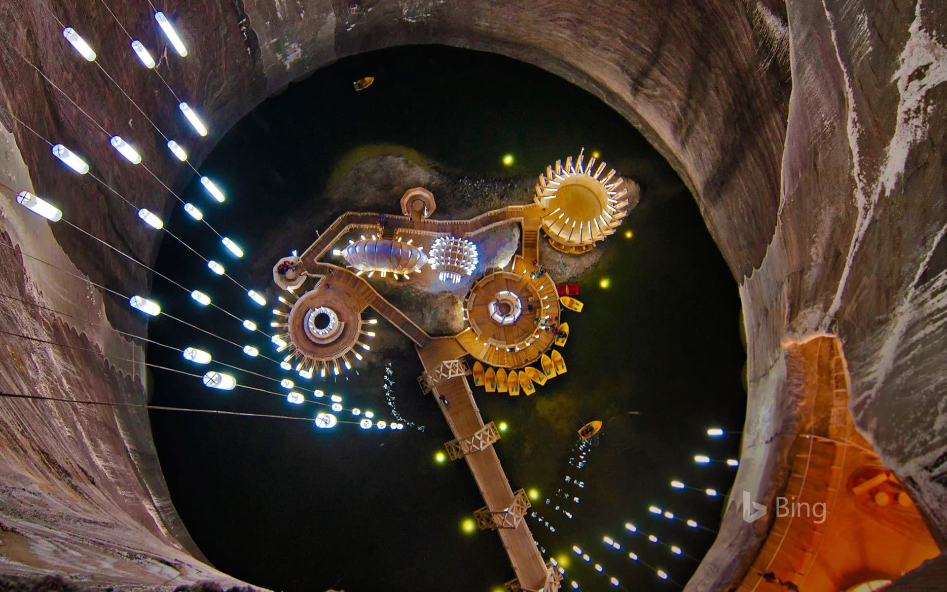 Bing Wallpaper: Salina Turda salt mine in Turda, Romania