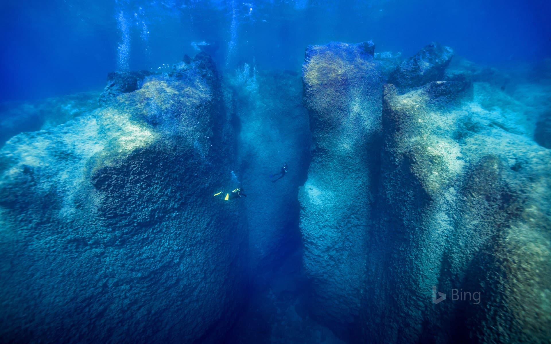 Bing Wallpaper: Scuba diving in Kaş, Turkey