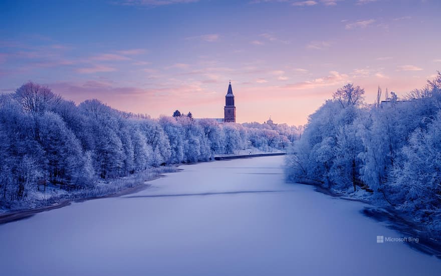 Aura River in Turku, Finland