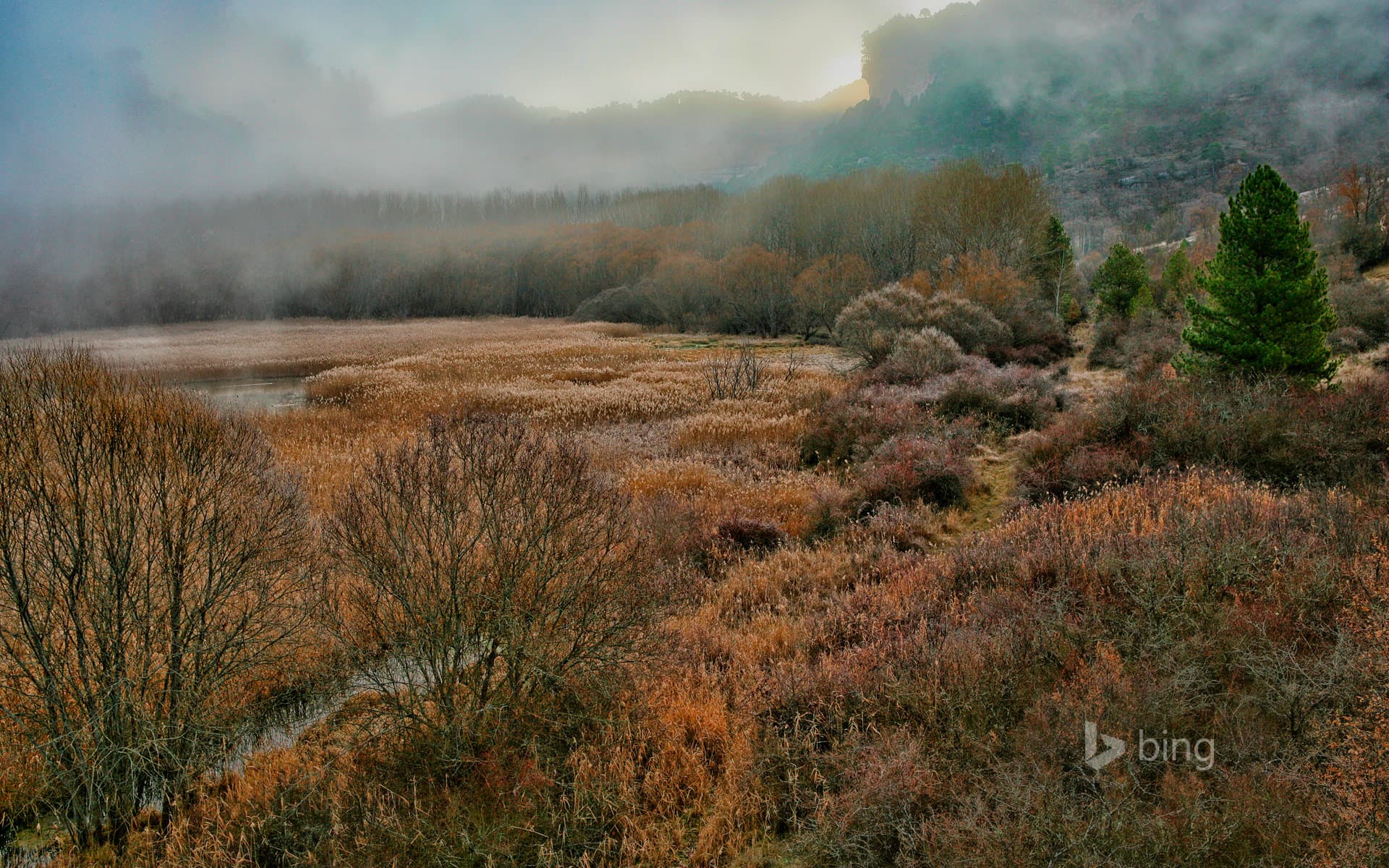Bing Wallpaper: Lagoon of Uña, near Cuenca, Spain