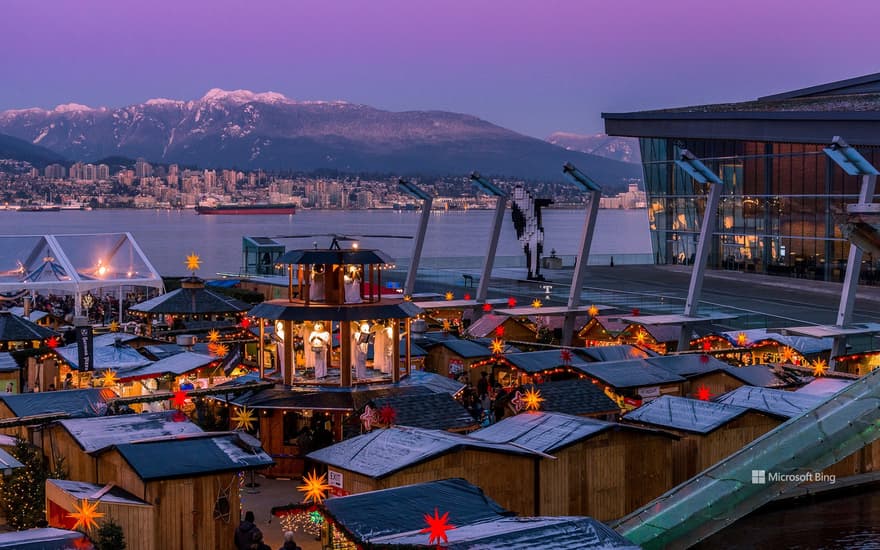 Vancouver Christmas Market, Jack Poole Plaza, Vancouver