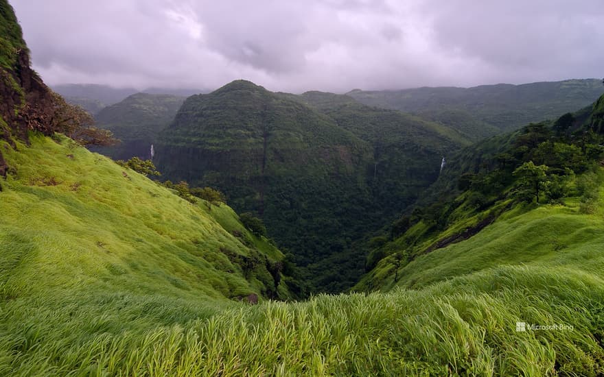 View from Varandha Ghat in the Western Ghats, Maharashtra, India