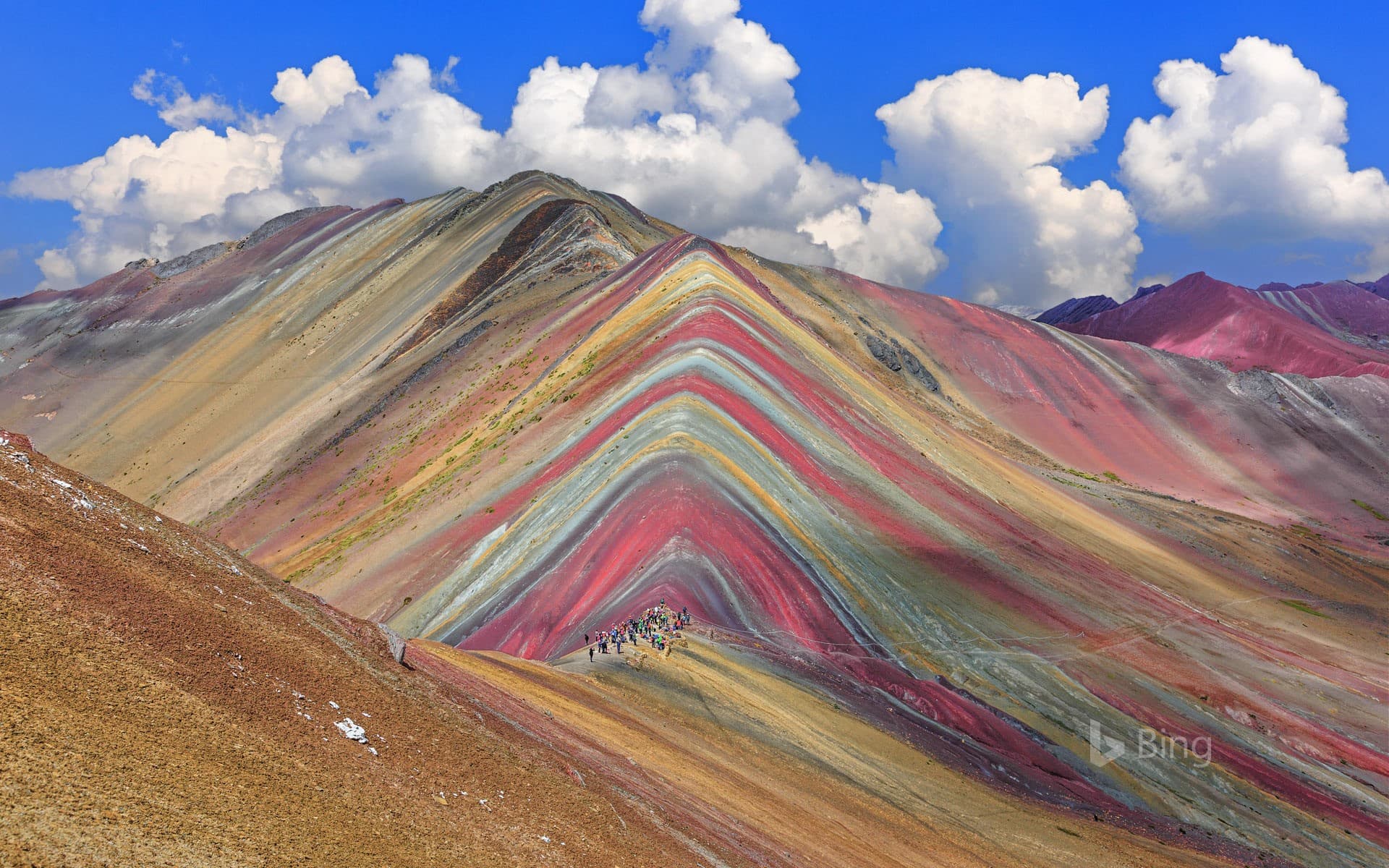 Bing Wallpaper: Vinicunca Mountain in the Cusco Region of Peru