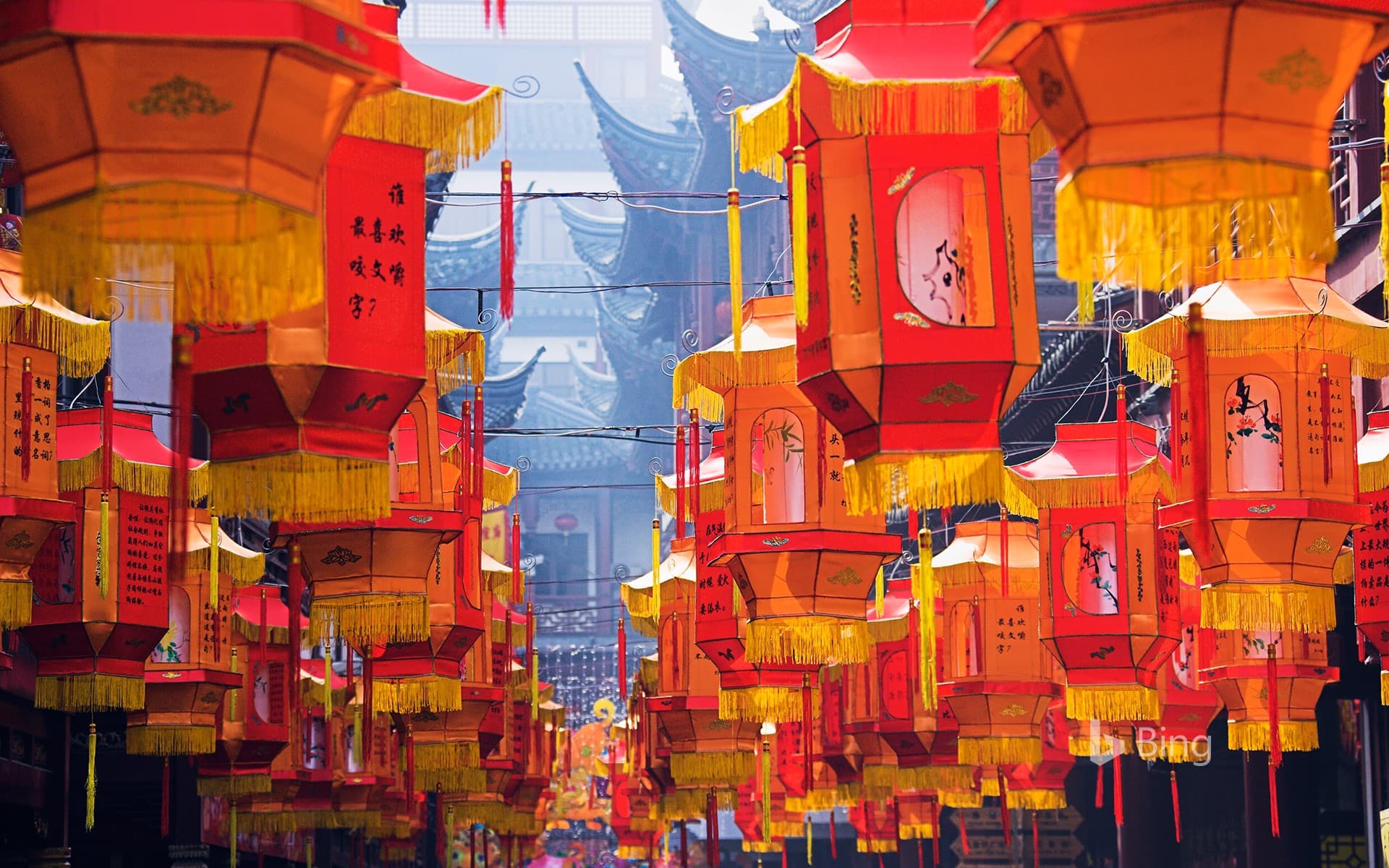 Bing Wallpaper: [Today's Lantern Festival]