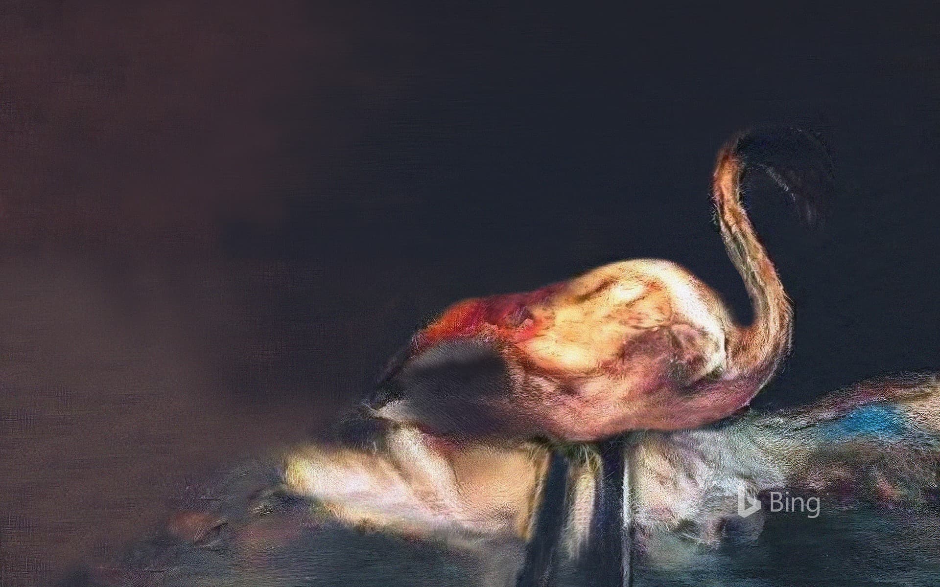 Bing Wallpaper: Painting "Missing" from artificial intelligence